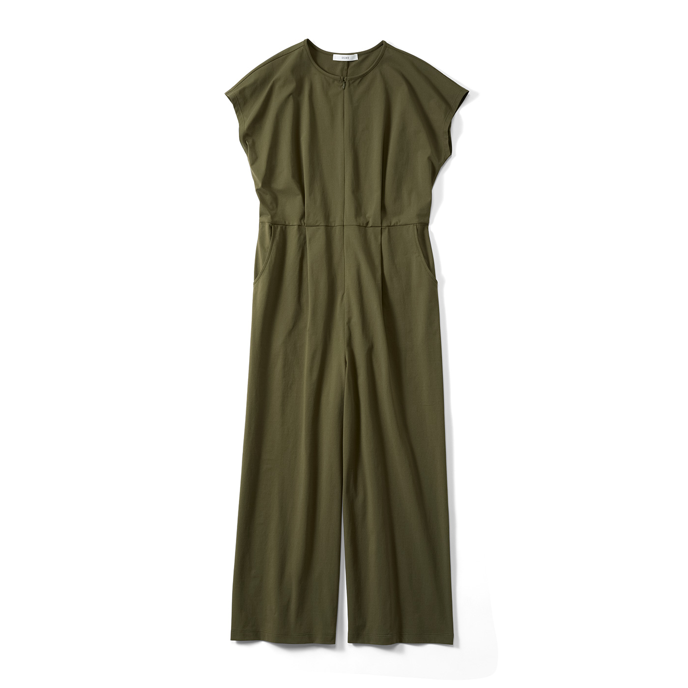 IEDIT|さらっと速乾メッシュ オールインワン〈カーキ〉