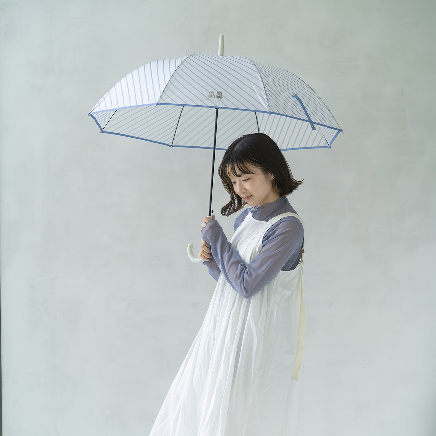 SeeMONO|［大物配送］メゾン・テリアのクリア雨傘〈BLUE〉