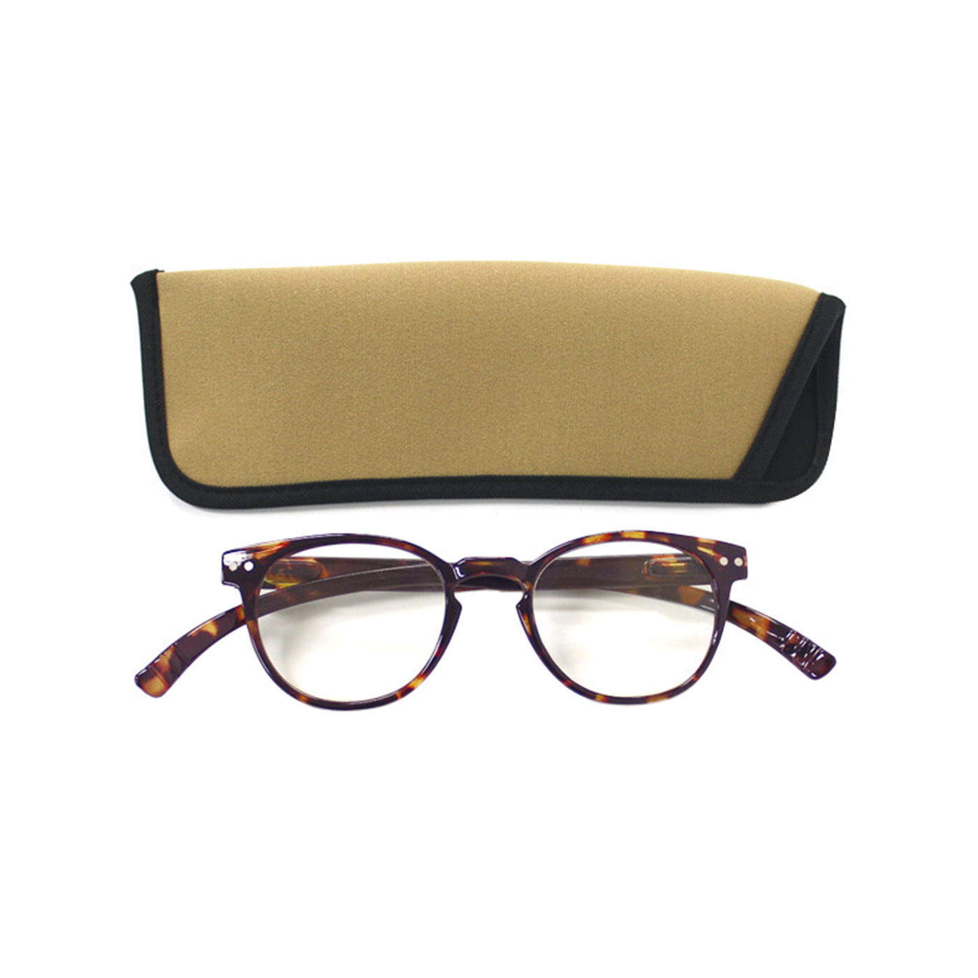 FELISSIMO PARTNERS|さっと首にかけられる 軽い 老眼鏡 neck readers（R） 〈デミブラウン〉