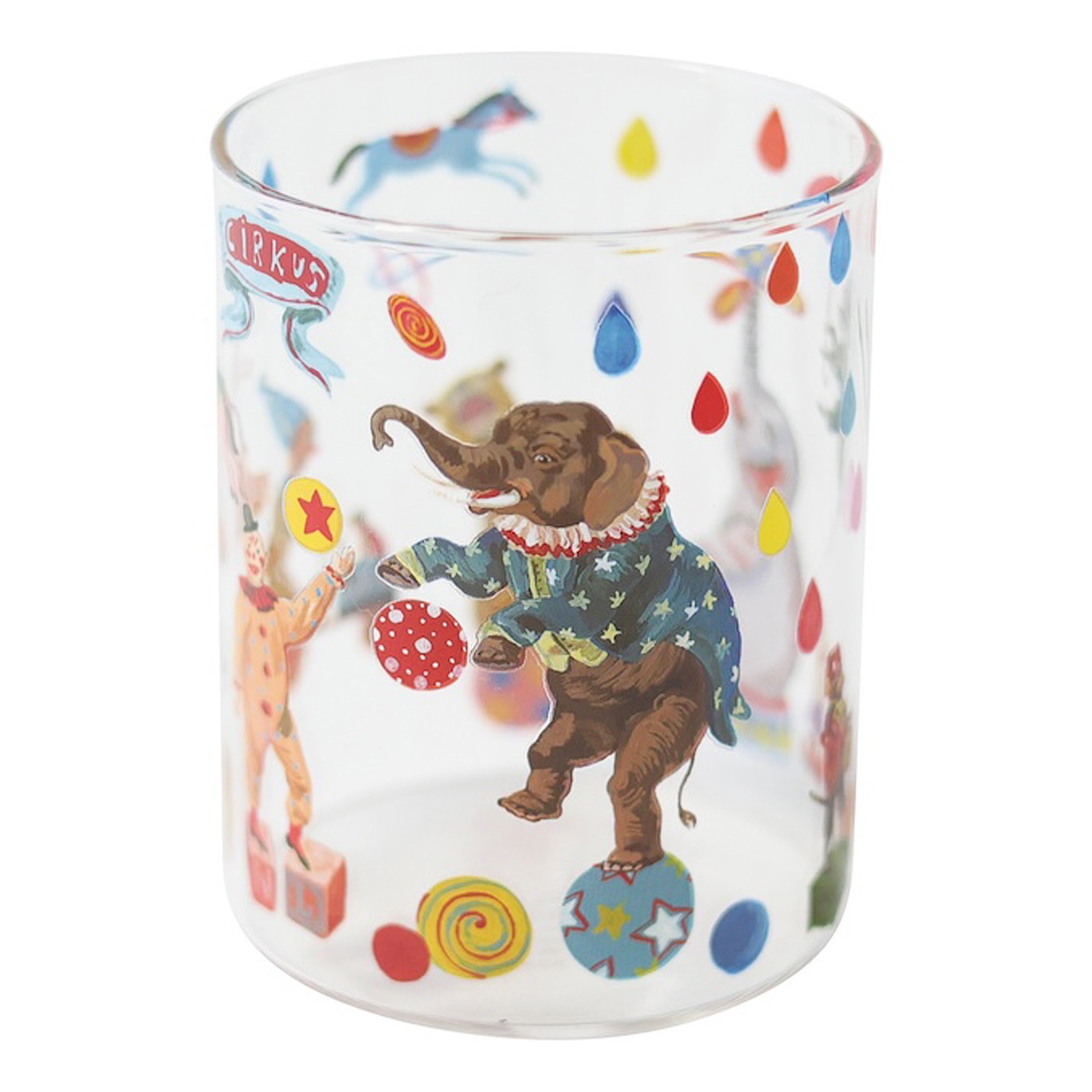 フェリシモの雑貨 Kraso|〈Nathalie Lete〉Heat resistant Middle glass Circus
