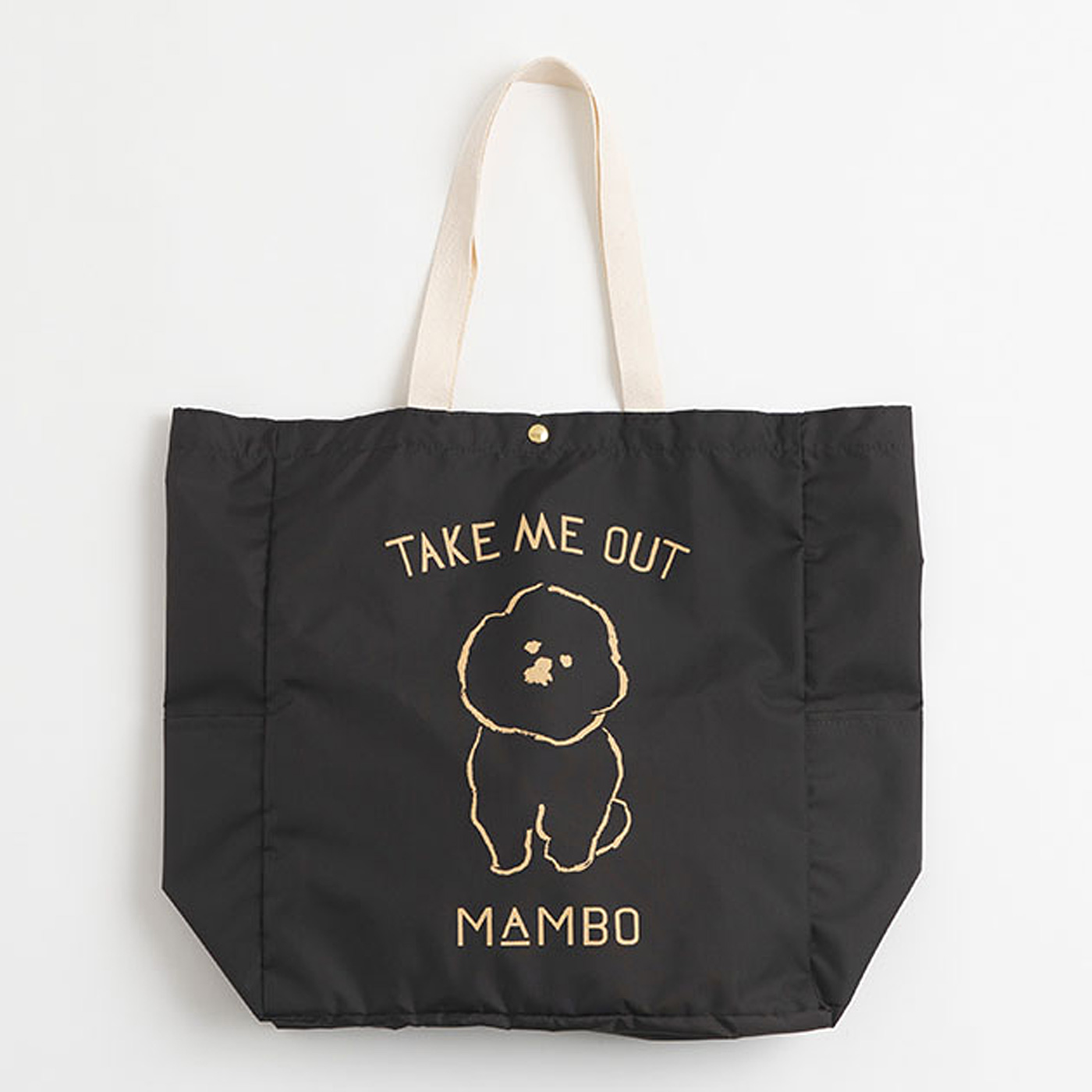 フェリシモの雑貨Kraso［クラソ］|MAMBO TAKE ME OUT ナイロンマルシェトート 〈チャコール〉